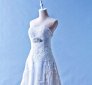 401W022 MR A Line Lace Long Waist Crystal Bust Top Malaysia Wedding Dress Designer Rental