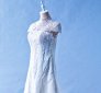 408W17 MM Illusion Chengsam high collar A line Top Malaysia Wedding Dress Designer Rental