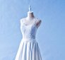 504W04 CS Illusion Neck Duchesse Top Malaysia Wedding Dress Designer Rental