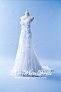 601W07 JM Tube Illusion Train Trumpet Wedding Dress Designer Malaysia