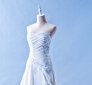 603CS01 CS Sweet Heart Pleated Satin A line Shalini Top Malaysia Wedding Dress Designer Rental