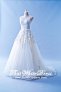 603CS03 CS Illusion Neckline Princess Shien Wedding Dress Designer Malaysia