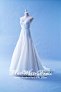 412W15 XJ Star Illusion neckline Zip Back Wedding Dress Designer Malaysia