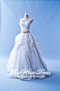 502W06 XJ Vera Princess Ruffle Wedding Dress Designer Malaysia