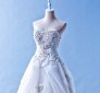 502W18 XJ Sweet Heart 3D Floral Motif Princess Top Malaysia Wedding Dress Designer Rental