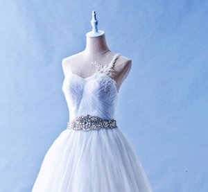 503W02 IS One Shoulder Lace Princess Top Malaysia Wedding Dress Designer Rental
