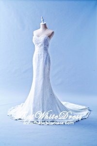 506W01 LL Sweet Heart Trumpet Knoted waist Wedding Dress Designer Malaysia