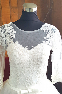 20 Long sleeves illusion Neck Full Lace Soft Tulle Princess Wedding Dress Rental Gaun Baju Pengantin Muslimah Kahwin Nikah Sanding Malaysia Kuala Lumpur Petaling Jaya