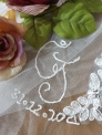 5 Personalized wedding veil embroidery service name wedding date special love message/ Sulaman di Tudung Veil Pengantin Nikah Sanding