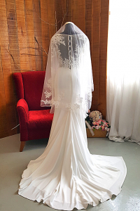 35  Premium Bride Wedding Veil Plain Soft Tulle Veil Long Short FingerTip Lace /Veil Tudung Pengantin Nikah Sanding High Quality