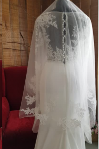 36  Premium Bride Wedding Veil Plain Soft Tulle Veil Long Short FingerTip Lace /Veil Tudung Pengantin Nikah Sanding High Quality