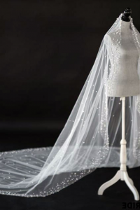 68 Bride Wedding Veil Plain Soft Tulle Veil Short Long Cathedral FingerTip Full French Lace/Veil Tudung Pengantin Nikah Sanding Wedding Dress Kahwin Malaysia Pearls