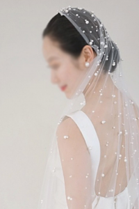 66 VTCMa012 Bride Wedding Veil Plain Soft Tulle Veil Short Long Cathedral FingerTip Full French Lace/Veil Tudung Pengantin Nikah Sanding Wedding Dress Kahwin Malaysia