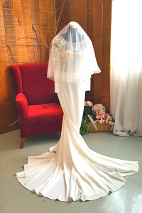 14 Premium Bride Wedding Veil Plain Soft Tulle Veil Short Finger Tip/Veil Tudung Pengantin Nikah Sanding Hair Accessories Pearls