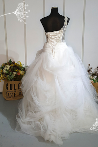 503W03 IS One Shoulder Illusion Bodice Princess c