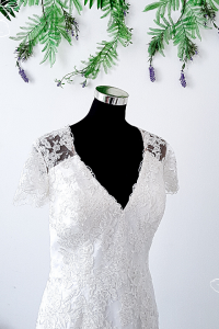 906BY04WL02 Marina 906BY04WL02 Marina Plus Size bride Cap Sleeves Trumpet Floral Alencon wedding dress rental Malaysia aPlus Cap Sleeves Trumpet Floral Alencon b