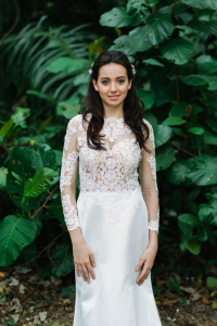 610CCW01 Long Sleeves Illusion Satin button back 14 Malay Bride Malaysia, Baju Pengantin Majlis Kahwin Sewa Malaysia