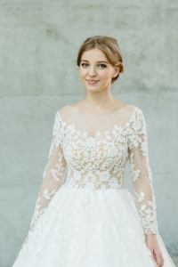 608LL08 LL Sundus Rose Long Sleeves Princess  18 Malay Wedding Dress Design Kuala Lumpur, Garden Wedding Malaysia, 