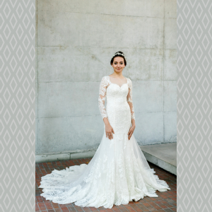 71LLW03 LL Long Sleeves Royal A line Marrakesh 1 Gaun Pengantin Muslimah Malaysia sewa Kahwin Nikah