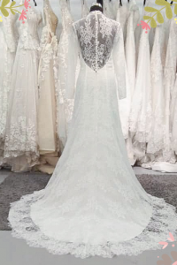 812BY03W02 Cellye Long Sleeves High neck Turk Lace  trumpet  12 Malay Bride Malaysia, Bridal Dress rental Petaling Jaya, 