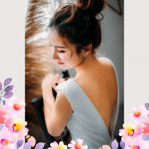 808BYW01 Meghan Long Sleeves Plain Satin Sparkle sleeves 4 ROM wedding dress rental Malaysia, Simple wedding dress malaysia, ROM wedding gown Kuala Lumpur, Garden wedding reception Malaysia, 