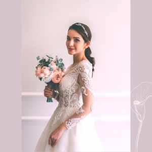 711XNW01 Adana Long Sleeves Illusion neckline fully beaded Princess 6 Church Bride Malaysia, Pengantin Malaysia Baju Sewa, 