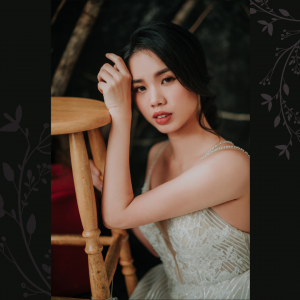 201RYW02 Olivia Champagne Spag Geometry A line 3 Bridal event wedding dress reception rental custom make