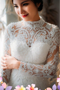 906LLW03 Fhrisha Long Sleeves Baroque A line 2 Mermaid wedding dress,French Lace wedding Dress rental Malaysia, Long Sleeves Wedding Dress Rental Malaysia, Wedding Gown Designer Malaysia, Malay Wedding Dress Malaysia, 
