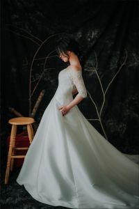 909BY05W04 Lara LS Duchess Satin A line 2