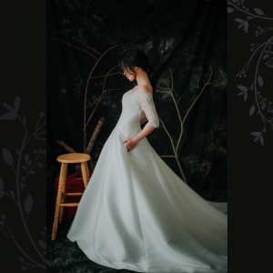 909BY05W04 Lara LS Duchess Satin A line 2