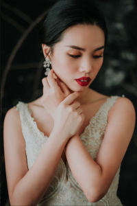 910LLW02 Rinona Champagne Strap V Sprayed Gold 5 Bridal Gown Signature Designer Custom make rental Kuala Lumpur