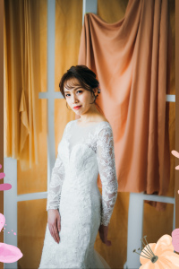 211BY10W02 Annabelle Long Sleeves Trumpet Floral lace q Mermaid wedding dress,Church Bride Malaysia, Bridal Dress rental Petaling Jaya, Wedding Gown Designer Malaysia, 