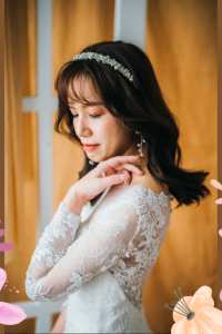 211BY10W04 Arabelle LS Trumpet Floral Guipure g ROM wedding gown Kuala Lumpur, Simple wedding dress malaysia, ROM wedding dress rental Malaysia, Petite Bride Dress Rental Malaysia, 