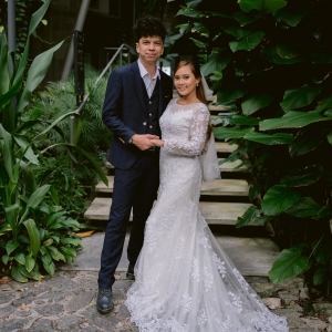 Pre-wedding photoshoot of Eleena Harris  Wedding Gown: @suci_thatwhitedress Photo: @qahharphotography