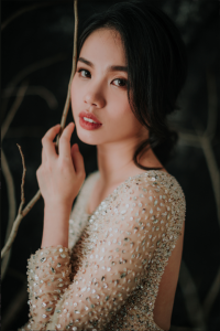 Evening Dress XN71E06 Champagne Long Sleeves Full Sequined Trumpet 1 Long Sleeves Wedding Dress Rental Malaysia, Pengantin Muslimah Malaysia, Muslim Bride Malaysia, Church wedding dress long Sleeves Malaysia, 